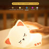 Veilleuse chat tactile permettant de changer facilement la couleur de la lumière - Bébé Lova