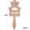 Hochet de dentition en bois forme ours avec dimensions détaillées pour bébé - Bébé Lova