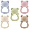 Comparatif des différents coloris d'anneaux de dentition hochets en silicone pour bébé - Bébé Lova