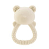 Anneau de dentition hochet en silicone crème douce pour soulager les gencives de bébé - Bébé Lova