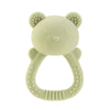 Anneau de dentition hochet en silicone vert sauge pour bébé facile à attraper - Bébé Lova