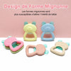 Anneaux de dentition ourson au design adorable et couleurs pastel - Bébé Lova