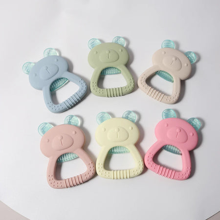 Gamme complète d’anneaux de dentition ourson pastel pour bébé - Bébé Lova