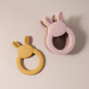 Lot d’anneaux de dentition lapin en silicone avec textures apaisantes pour les gencives - Bébé Lova