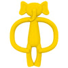 Anneau de dentition éléphant jaune en silicone souple pour bébé - Bébé Lova