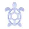 Anneau de dentition tortue bleu pastel en silicone souple pour bébé - Bébé Lova