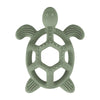 Anneau de dentition silicone tortue vert sauge avec texture apaisante pour bébé - Bébé Lova