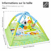Dimensions du tapis d’activités arche d’éveil bébé 80 x 80 cm - Bébé Lova