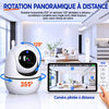 Caméra babyphone panoramique avec rotation horizontale et verticale pilotée à distance - Bébé Lova