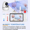 Babyphone vidéo avec alerte de température et surveillance du sommeil de bébé - Bébé Lova