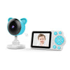 Babyphone vidéo HD avec caméra bleue oreilles ourson et écran LCD - Bébé Lova