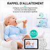 Babyphone avec rappel d’allaitement programmable et écran vidéo HD - Bébé Lova