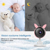 Babyphone avec vision nocturne intelligente et surveillance HD de nuit - Bébé Lova