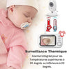 Babyphone CamWatch surveillance thermique alarme température bébé endormi - Bébé Lova
