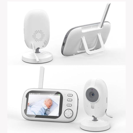 Babyphone CamWatch vues caméra et écran affichant bébé endormi - Bébé Lova