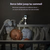 Caméra babyphone 2K HD bleue avec objectif haute définition et vision claire - Bébé Lova