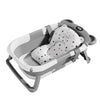 Baignoire bébé pliable grise avec support antidérapant et coussin doux - Bébé Lova