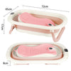 Diensions baignoire bébé pliable rose avec coussin intégré et design sécurisé pour bébé - Bébé Lova
