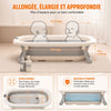 Baignoire bébé pliable avec thermomètre intégré et espace de bain confortable pour bébé - Bébé Lova