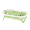 Baignoire bébé pliable verte avec coussin ergonomique et thermomètre intégré - Bébé Lova