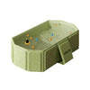 Modèle vert de baignoire enfant portable avec structure pliable renforcée - Bébé Lova