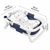Dimensions de la baignoire bébé pliable avec coussin antidérapant et capteur digital - Bébé Lova