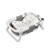 Baignoire bébé pliable grise avec coussin ergonomique et structure antidérapante - Bébé Lova
