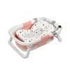 Baignoire bébé pliable rose pastel avec capteur de température et matelas confort - Bébé Lova