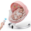 Balancelle électrique bébé rose avec télécommande sans fil et siège confortable - Bébé Lova