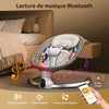 Balancelle électrique bébé avec lecture de musique Bluetooth et berceuses intégrées - Bébé Lova