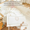 Tour de lit bébé brodé avec motifs ours et protection anti-choc complète en coton doux - Bébé Lova