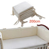 Tour de lit bébé 200 cm en coton épais avec protection intégrale pour lit bébé - Bébé Lova