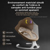 Berceau balancelle électrique avec moustiquaire anti-lumière pour un sommeil apaisant - Bébé Lova