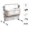 Berceau électrique SwingCrib beige accessoires télécommande matelas moustiquaire - Bébé Lova