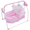 Berceau électrique BlueTune2 packshot rose floral moustiquaire intégrée - Bébé Lova