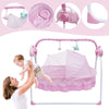 Berceau électrique BlueTune2 rose 4 détails maman bébé bras - Bébé Lova