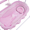 Berceau électrique BlueTune2 vue intérieur rose cale-bébé moelleux - Bébé Lova