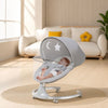 Berceau électrique SwingCrib2 gris salon lifestyle balancement automatique - Bébé Lova