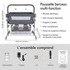 Kit complet du berceau multifonction avec télécommande, chargeur et accessoires inclus - Bébé Lova