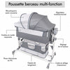 Berceau multifonction avec moustiquaire semi-couverte et structure en aluminium - Bébé Lova