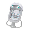 Balancelle électrique évolutive pour bébé en version grise avec coussin ergonomique - Bébé Lova