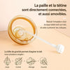 Paille intégrée biberon silicone anti-colique permettant de boire sous plusieurs angles - Bébé Lova