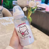 Biberon rose ourson kawaii 350 ml pour bébé avec design mignon - Bébé Lova