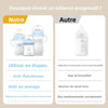 Comparatif entre le biberon progressif anti-flatulences et un biberon classique source de gaz et de vomissements - Bébé Lova