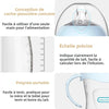 Détails du biberon : capuchon anti-poussière concave, échelle de mesure précise et poignée amovible - Bébé Lova
