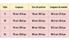 Guide des tailles du body de maternité extensible manches longues noir - Bébé Lova