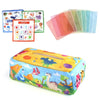 Boîte à mouchoirs sensorielle fermée avec motifs animaux colorés pour bébé - Bébé Lova