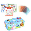 Ensemble de foulards sensoriels colorés et cartes d’éveil Montessori pour bébé - Bébé Lova