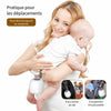 Maman portant bébé avec boîte de stérilisation UV portable suspendue - Bébé Lova