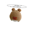 Bonnet bébé ours avec indication de taille pour tour de tête 46 à 52 cm - Bébé Lova